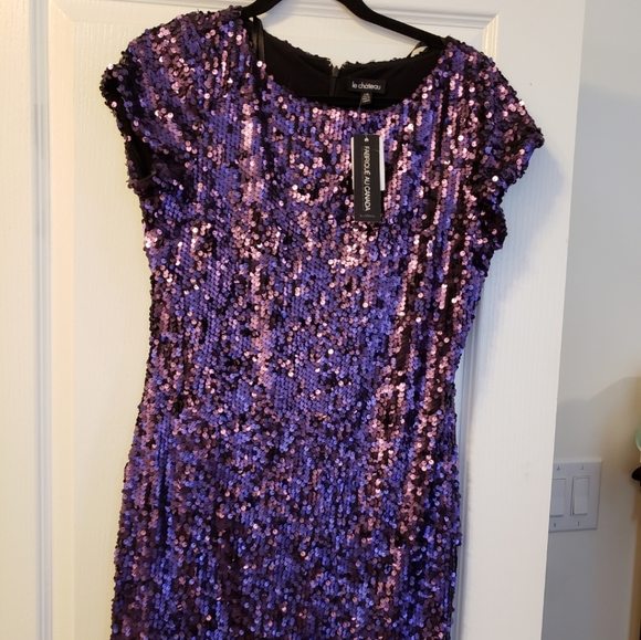 Purple sequin dress - Picture 2 of 2